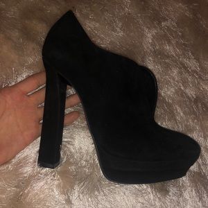 Bottega veneta suede black heels